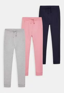 Friboo Basic Girls 3 Pack- Trainingsbroek - Pink, Grey, Dark Blue