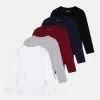 Friboo 5 Pack - Longsleeve - Multi-Coloured/Black/Dark Red