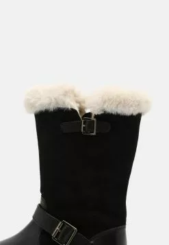 Friboo Leather - Snowboots- Black -Aanbiedingen Kleding Trend Winkel 1281e9f25a9e43bc8bb78884112903c4