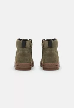 Friboo Leather - Veterboots - Khaki -Aanbiedingen Kleding Trend Winkel 5bdc384de9404967ae91ca50f55fc7cd