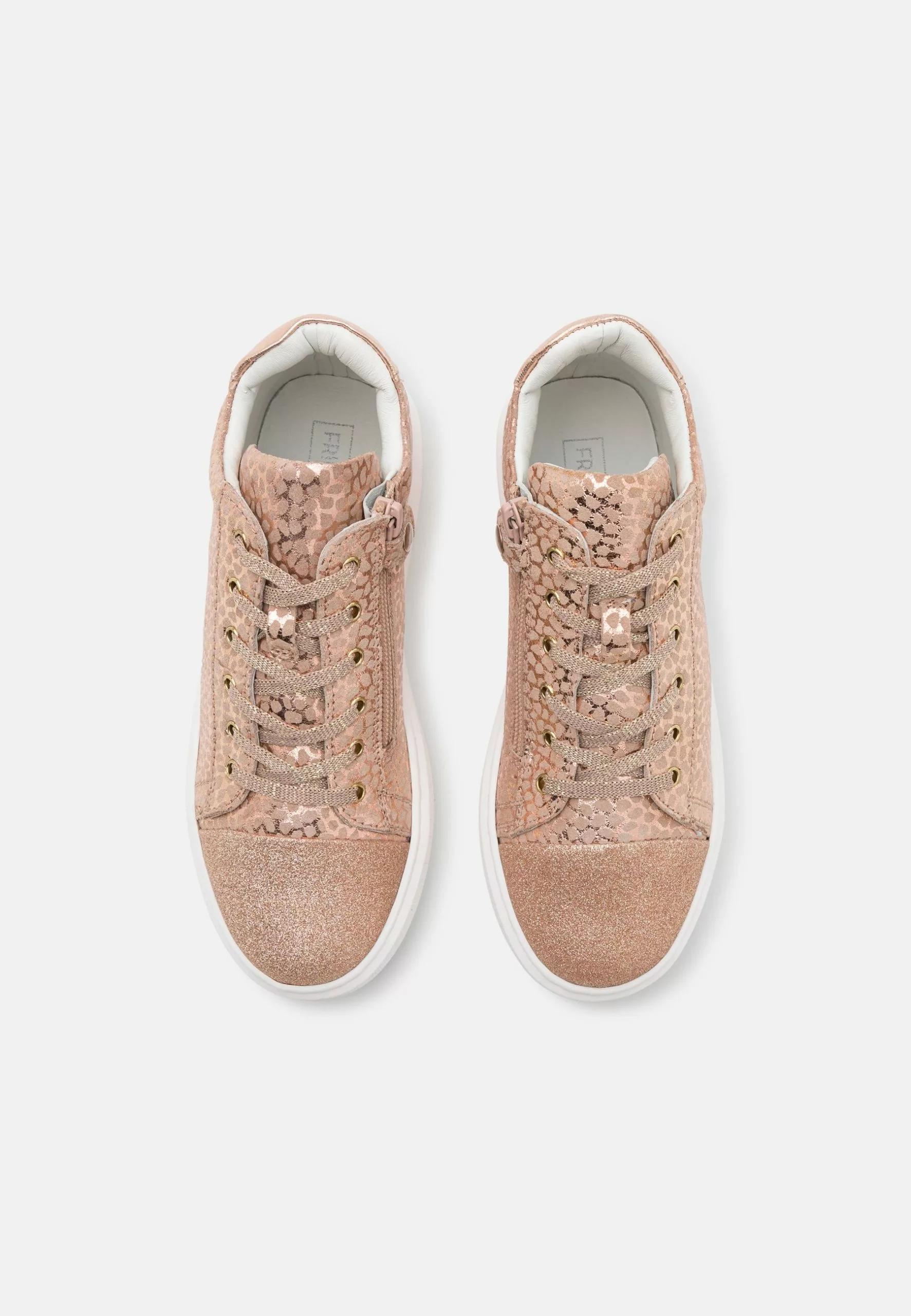 Friboo Leather - Sneakers Hoog - Rose Gold 4 Friboo Leather - Sneakers Hoog - Rose Gold - Afbeelding 4