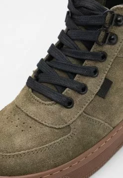 Friboo Leather - Veterboots - Khaki -Aanbiedingen Kleding Trend Winkel 73eecdfa61fa41fdacdbb49c6547e32d