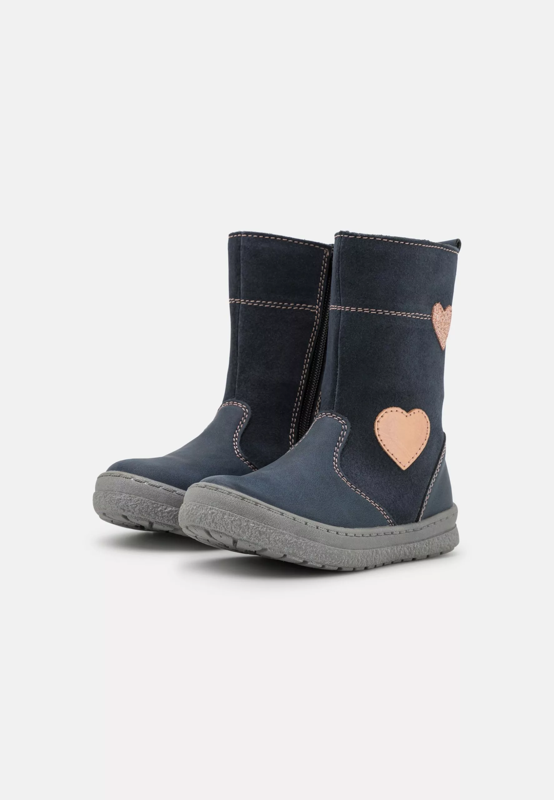 Friboo Korte Laarzen - Dark Blue 2 Friboo Korte Laarzen - Dark Blue - Afbeelding 2