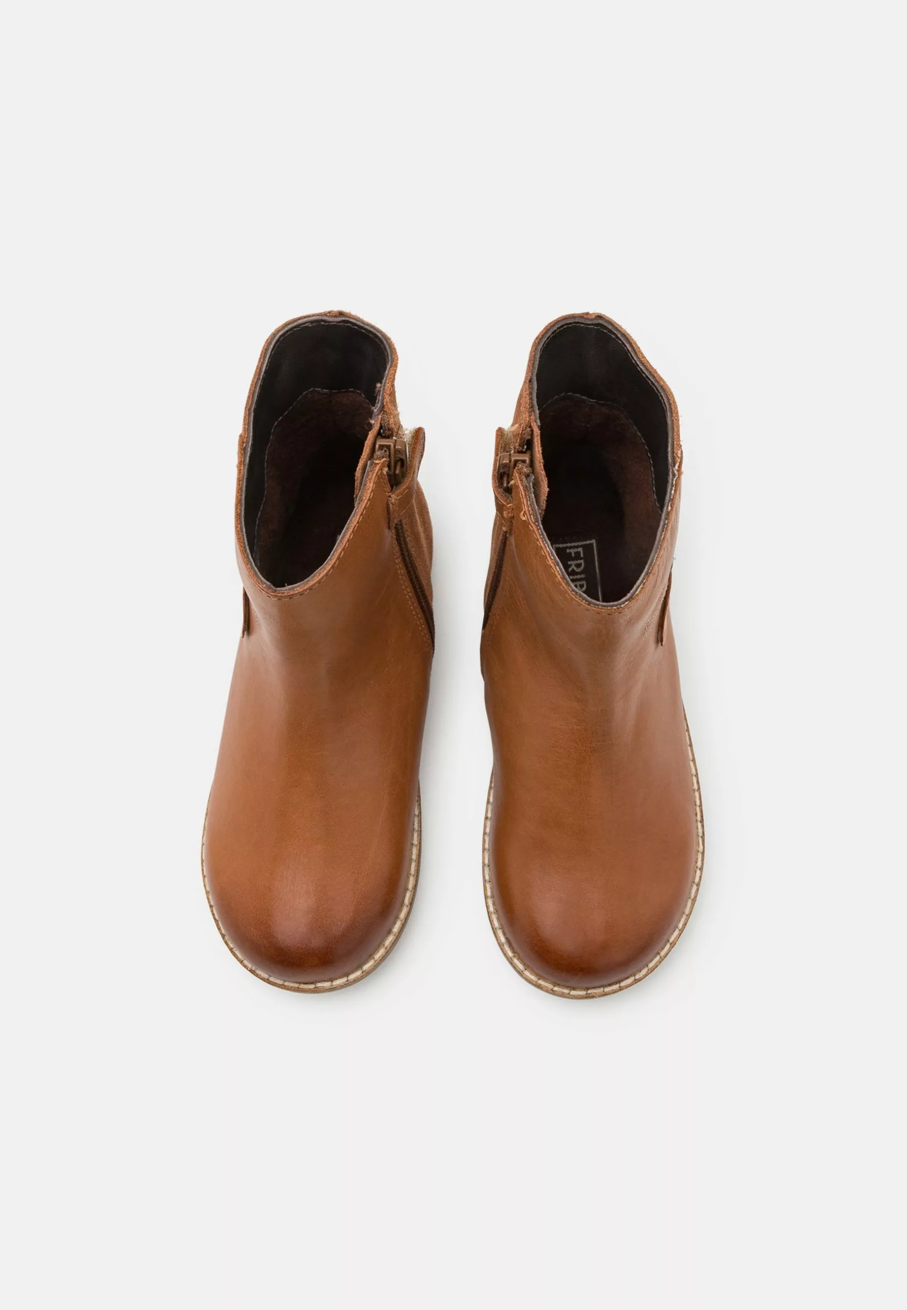 Friboo Leather - Korte Laarzen - Cognac 4 Friboo Leather - Korte Laarzen - Cognac - Afbeelding 4