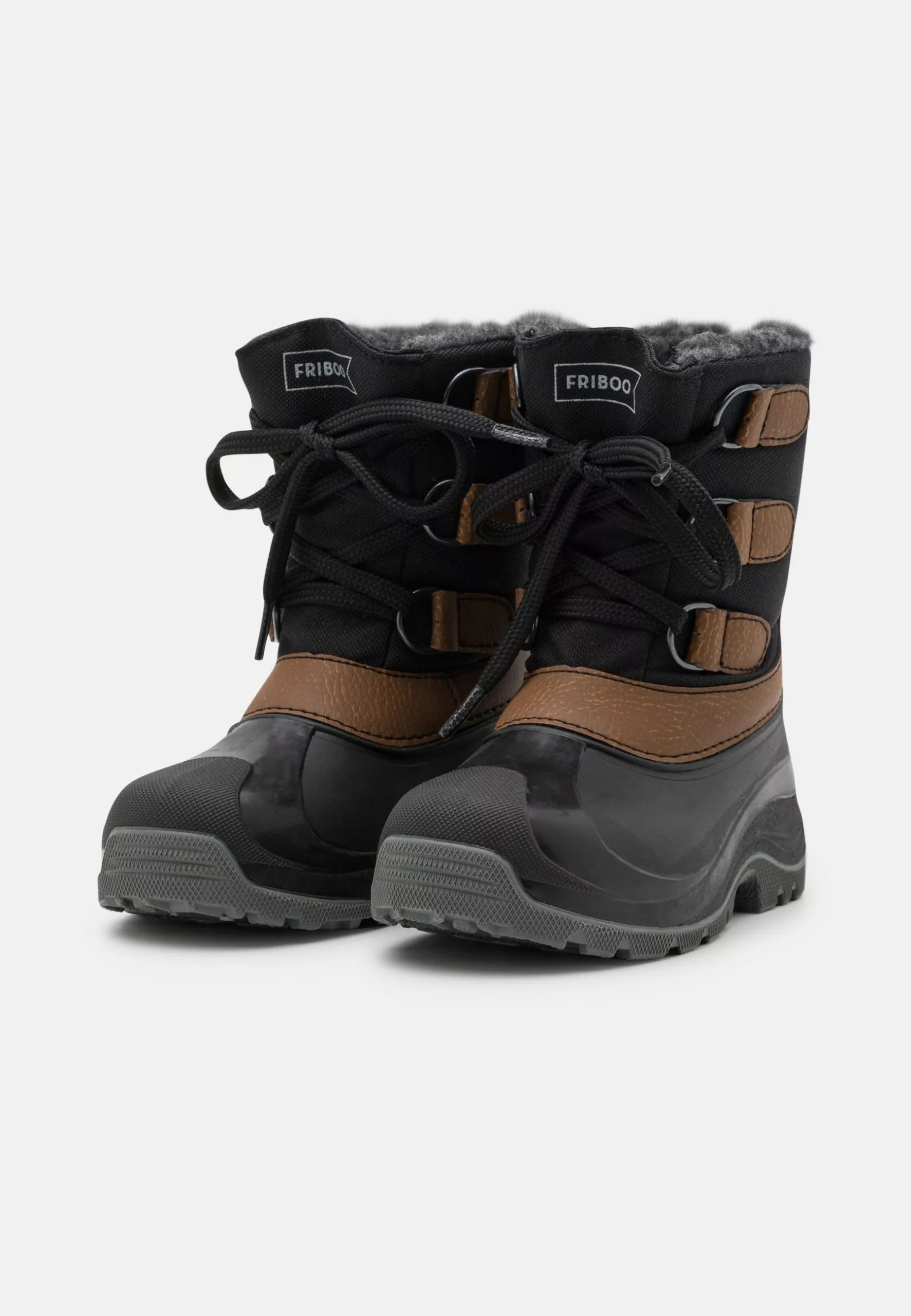 Friboo Snow Boots- Snowboots- Black/Brown 2 Friboo Snow Boots- Snowboots- Black/Brown - Afbeelding 2
