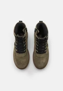 Friboo Leather - Veterboots - Khaki -Aanbiedingen Kleding Trend Winkel ceaaa599a05f4869abd8451200e3b9c4