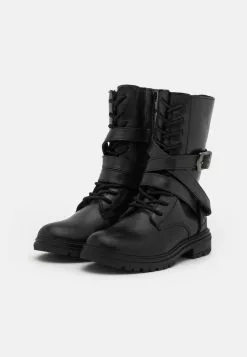 Friboo Leather - Veterlaarzen - Black -Aanbiedingen Kleding Trend Winkel d514d654e2bc45a3bfa4e0f76b278218