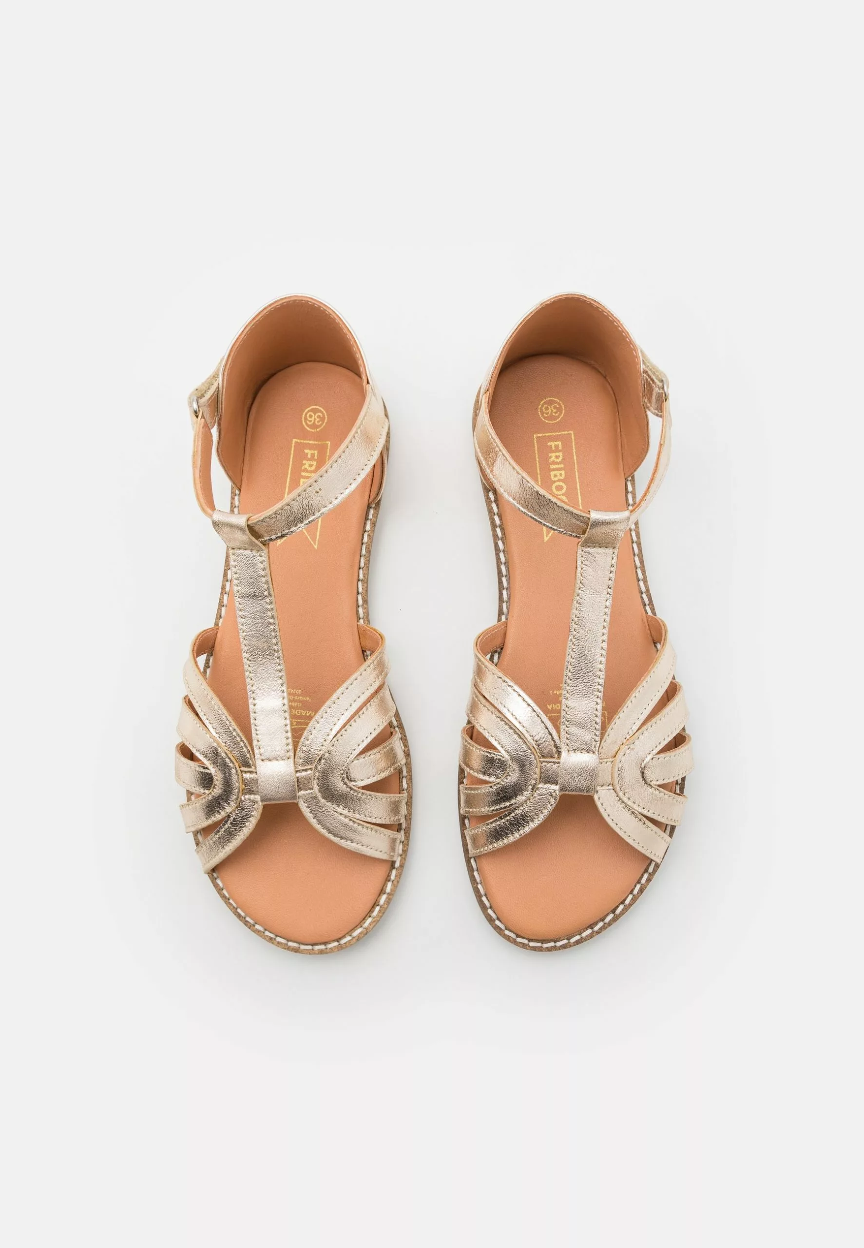 Friboo Leather - Sandalen - Gold 4 Friboo Leather - Sandalen - Gold - Afbeelding 4