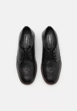 Friboo Leather - Veterschoenen - Black -Aanbiedingen Kleding Trend Winkel ed67b06ef3d647c5b8fa6ff3458e2d88