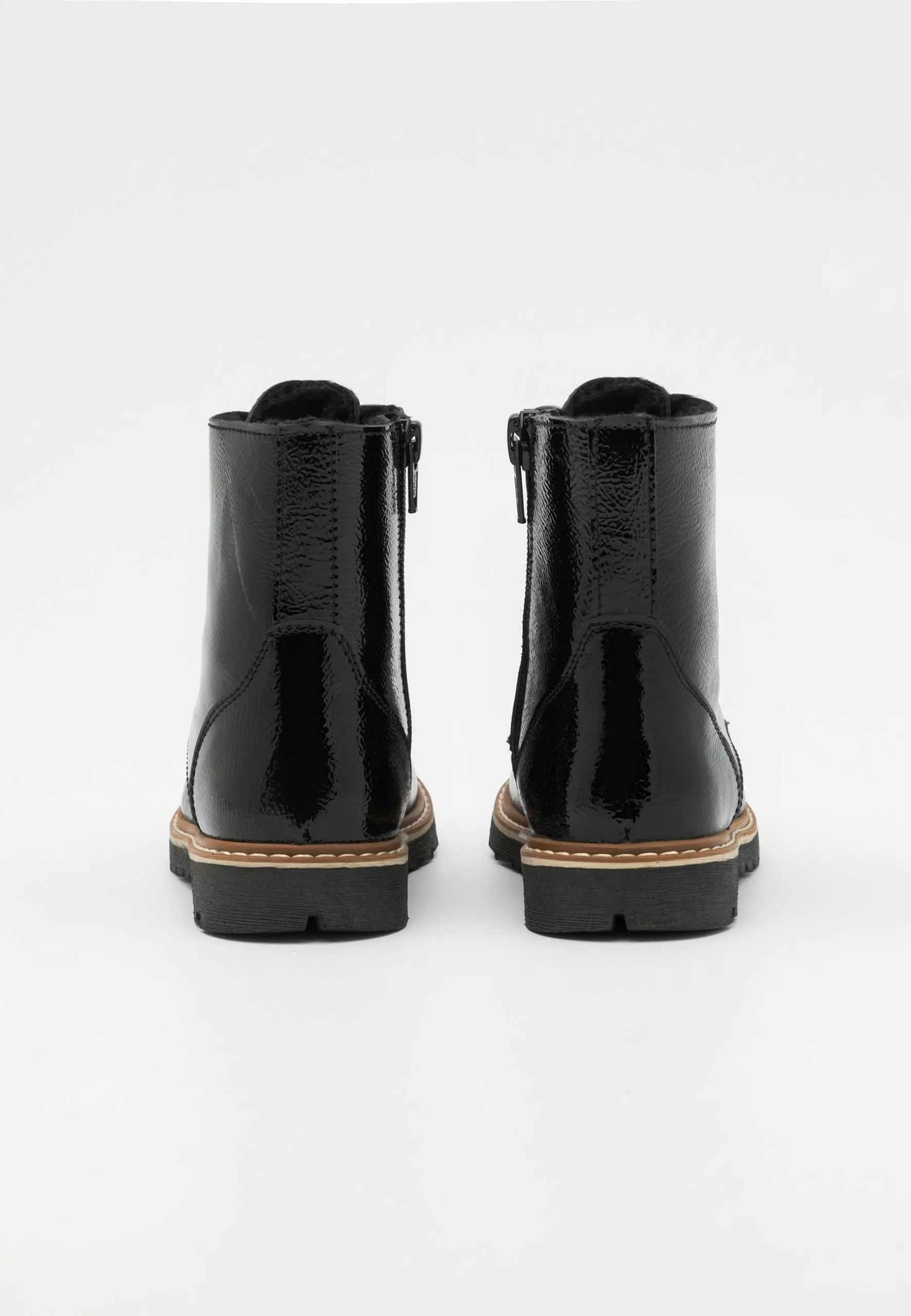 Friboo Leather - Veterboots - Black 3 Friboo Leather - Veterboots - Black - Afbeelding 3